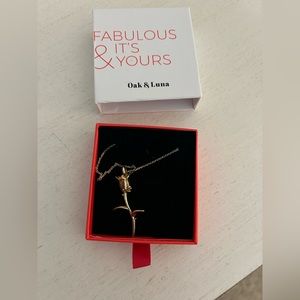 Rose oak and Luna necklace
